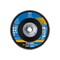 Pferd 4-1/2" x 5/8-11 Thd. POLIFAN Flap Disc - Z PSF STEELOX, Zirconia, 80 Grit, Flat 62035 - alternate 2